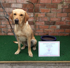 Maggie with Award